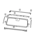 Genuine Mopar A-pillar Trough Right 68453376AA New. Price: $31.12.