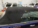 2005 Mini Cooper Convertible Passenger Right Quarter Glass Window Only Used. Price: $100.00.