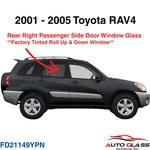 Fits 2001-2005 Toyota RAV4 Passenger Right Rear Door Window Glass Privacy New. Price: $84.99.
