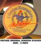 Golden Horseshoe Mustang Association - Vintage Original Window Decal Sticker Used. Price: $9.48.