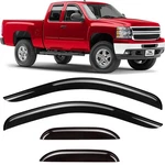 Sun Rain Visors Wind Guards For 2007-2013 Chevy Silverado Extended Cab New. Price: $59.99.