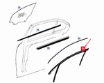 Mercedes-benz Gle W167 Rear Left Window Sealing Frame A1677301308 Neu. Price: $392.69.
