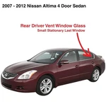Fits 2007-2012 Nissan Altima 4DR Sedan Driver Side Left Rear Vent Window Glass Used. Price: $44.99.