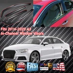 In-channel Window Vent Visors Guards Shade Protector For 2015-2020 Audi A3 New. Price: $59.79.