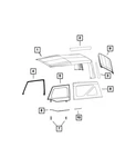 Genuine Mopar 2011 - 2018 Jeep Wrangler Right Quarter Window 5SQ72SX9AC New. Price: $319.95.