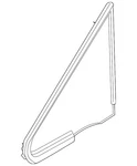 Genuine Nissan Side Panel Glass 76820-ED500 New. Price: $123.73.