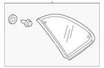 Genuine Mitsubishi Quarter Glass 6121A317 New. Price: $735.97.
