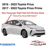 Fits 16-22 Toyota Prius/ Prime Hatchback Passenger Right Rear Vent Window Glass New. Price: $75.99.