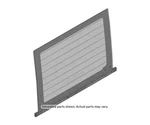 Genuine Gm Rear Sliding Window 84375078 New. Price: $206.59.