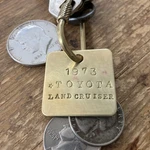 1973 Toyota Land Cruiser Solid Brass Key Fob New. Price: $15.95.
