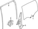 Genuine Nissan Door Glass 82301-7LF0A New. Price: $178.69.