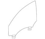Genuine Jaguar Door Glass C2D41358 New. Price: $684.55.