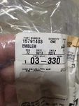 Nos Gm 15791403 Front Bumper-emblem For 05-08 Uplander New. Price: $75.00.