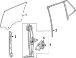 Genuine Gm Fixed Glass 42870824 New. Price: $62.35.