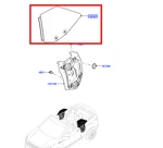 Genuine Range Rover Evoque 3 Door Convertible Rh Rear Glass LR069716 New. Price: $153.40.
