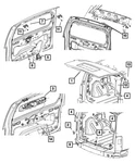 Genuine Mopar Lift-gate 55360889AB New. Price: $783.67.