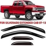Rain Guards Vent Visors Shade For 2007-2013 Chevy Silverado Extended Cab New. Price: $62.99.