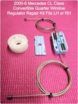 2000-6 Mercedes W215 Convertible Quarter Window Regulator Repair Kit Rear Driver New. Price: $60.00.