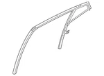 Genuine Nissan Vent Window Assembly 82260-9DJ3A New. Price: $247.67.