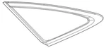 Genuine Mercedes-benz Quarter Glass 167-670-66-01 New. Price: $408.21.
