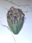 Vintage United Design Corporation 1998 Stone Garden Iris Alabaster Wall Pocket Used. Price: $18.50.