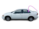 Fits: 1995-1999 Nissan Sentra 4 Door Sedan Driver Side Rear Left Vent Glass New. Price: $44.95.