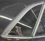 20 21 22 23 24 Atlas Cross Sport Right Quarter Window Glass, Black Moulding Used. Price: $155.00.