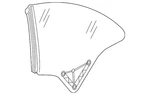 Genuine Mercedes-benz Quarter Glass 238-670-47-00 New. Price: $320.49.
