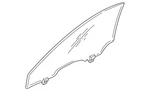 Genuine Honda Glass Assembly Front Dr 73350-S03-305 New. Price: $253.01.