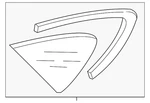 Genuine Audi Quarter Glass 4G8-845-299-C-NVB New. Price: $348.63.