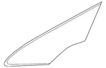 Genuine Nissan Fixed Glass 76820-3NF0A New. Price: $102.00.