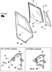 Genuine Honda Rear Door (privacy Glass) 8-97140-021-0 New. Price: $43.93.