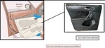 Left Tan Front Door Trim Panel Oem 2011 Jeep Grandcher Used. Price: $125.00.