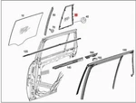 Genuine Mercedes X204 Glk-class Window Fixed 2047302755 New. Price: $209.49.