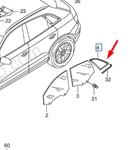 Audi Q3 Rear Right Side Window Quarter Glass 8U0845300CNVB 2014OEM No Duty New. Price: $268.61.