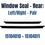 Pair Gm Oem Outer Rear Window Glass Sealing Weather Strip Trim 15104010+15104011 New. Price: $41.39.