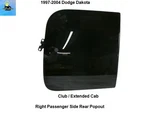 55255668AC 97 98 99 00 01 02 03 04 Dodge Dakota Rear Right Popout Glass Window Used. Price: $149.00.