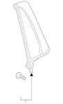 Genuine Volkswagen Fixed Glass 3CM-845-214 New. Price: $83.69.