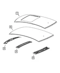 Genuine Mopar Roof Rear Header 68081182AA New. Price: $23.17.