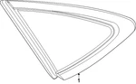 Genuine Mercedes-benz Side Window Fixed 254-670-58-01 New. Price: $85.80.