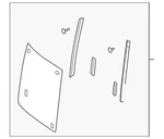 Genuine Nissan Quarter Glass 83300-1FC0A New. Price: $346.97.
