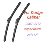 For Dodge Caliber 2007-2012 Windshield Wiper Blade 24"+17" All-season J-hook New. Price: $16.99.