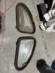 1941-1948 Ford Flathead Coupe Rear Quarter Window Garnish Molding, Pair L/r Oem Used. Price: $435.00.
