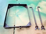 Takeoff Willys Jeep 6 Volt Battery Hold Down With Two Hooks, And Wing Nuts. Used. Price: $60.00.