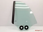 2010 Mini Cooper R57 Cabrio Convertible Rear Right Passenger Quarter Glass Used. Price: $64.99.