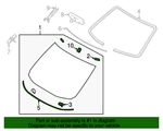 New Genuine Nissan Glass - Windshield Oe G27001JA1A. Price: $1249.22.