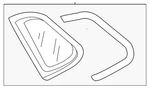 Genuine Volkswagen Quarter Glass 5NN-845-042-C-NVB New. Price: $174.45.