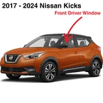 Fits 2017-2024 Nissan Kicks Driver Side Left Front Door Window Glass New. Price: $103.99.