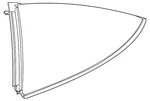 Genuine Mercedes-benz Quarter Glass 190-670-00-00 New. Price: $392.40.