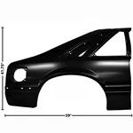 1987 1988 1989 1990 Mustang Quarter Panel Full Right Side Edp Steel 3641KR New. Price: $820.95.